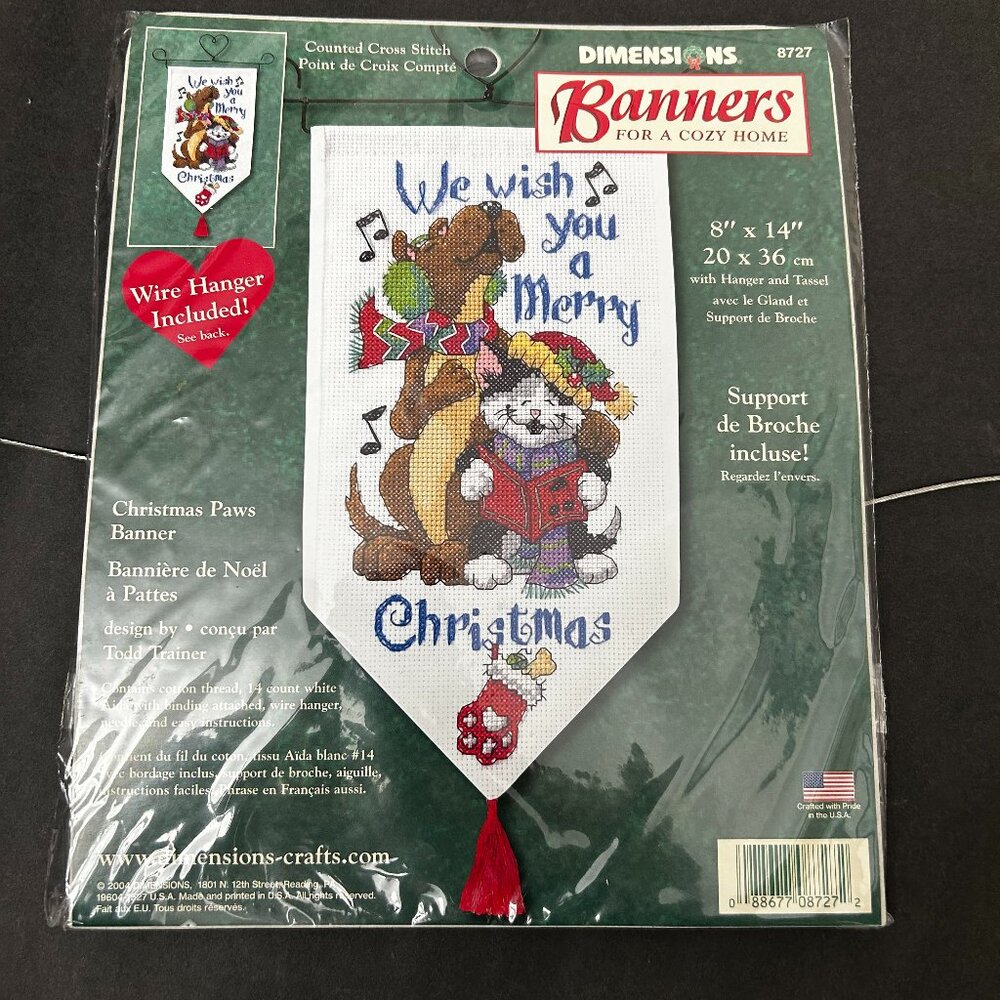 Dimensions | Banners For A Cozy Home | Christmas Paws Banner | 8729